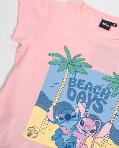 pijama disney de niña modelo stitch beach days 63253 - Imagen 4